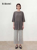 hidemi副线小h 简约圆领松弛宽松百搭多色T恤上衣 商品缩略图6