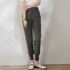 剩S/L/M 芳外春季新款时尚街风哈伦裤束口开叉显瘦百搭弹力休闲裤1517 商品缩略图1