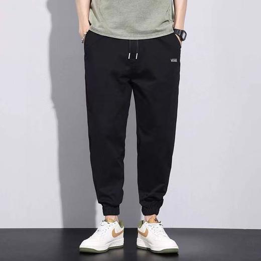 F031431春秋新款个性百搭棉涤混纺休闲面料束脚休闲长裤 商品图1