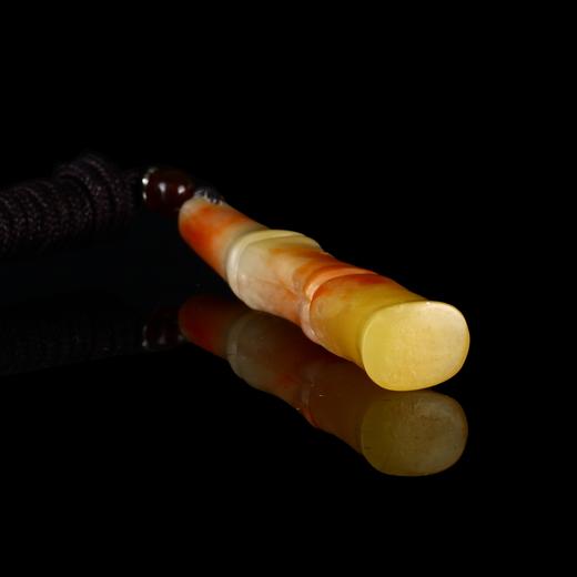 孤品17923老挝石竹节钮小圆章书画闲章斋号章1.3*1.0*7.4cm 商品图4