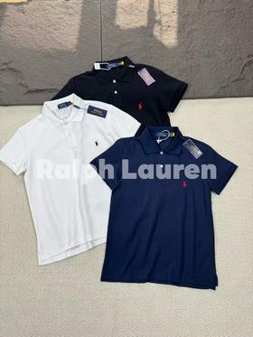 F031440纯棉网眼版型偏大万针刺绣小马标polo衫短袖上衣