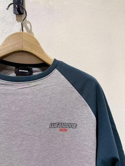 女款logo拼色长袖T恤hu 商品图2