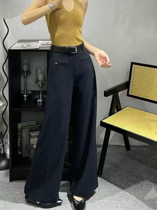 原单新款阔腿直筒裤（没配腰带） 商品图2
