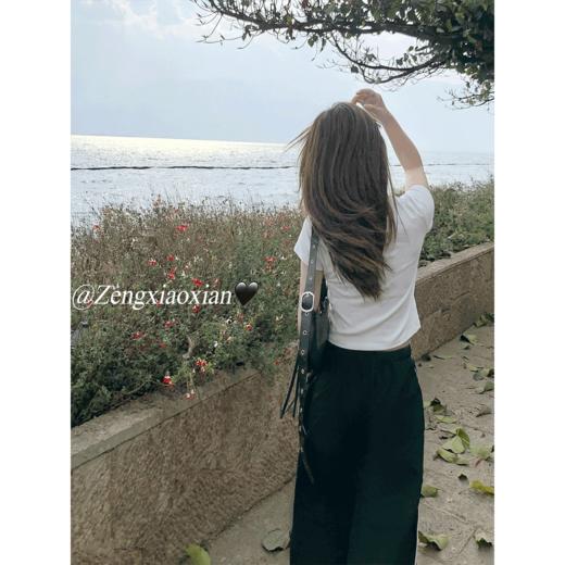 <曾小咸推荐>韩系修身字母印花短袖女t恤【预售款，预计3-15天！！】 商品图4