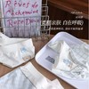 女士无缝内裤清新蓝调裸氨棉三角裤舒适透气女印花英伦风内裤3393 商品缩略图4