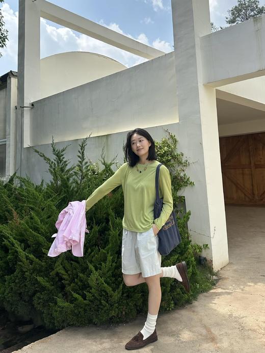 独家爱马仕面料！2026新款春秋丝滑软糯打底外穿长袖T恤！ 商品图1