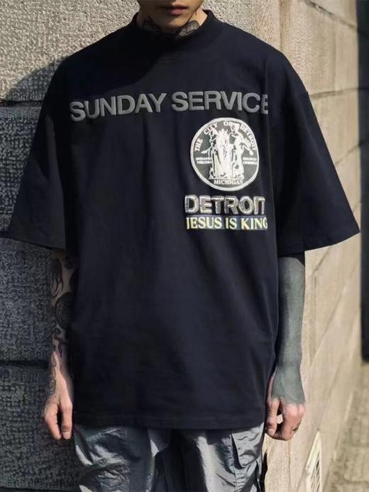 F031446专辑限定T恤高街休闲宽松男女纯棉潮牌短袖 商品图2