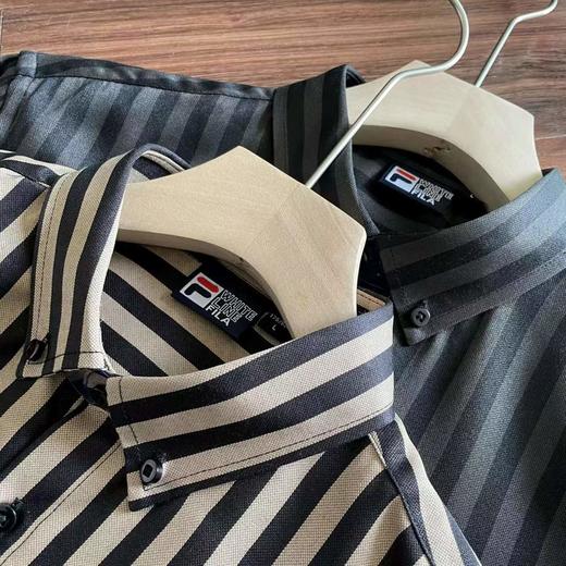 F031487春季新品立体裁剪版型男士时装款竖条纹长袖衬衫 商品图1