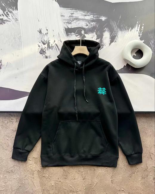 F031412新款防静电露营图案双层华棉连帽圆领男女同款卫衣 商品图4