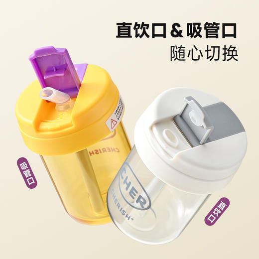 【密封防漏❗pc材质】迷你吨吨杯儿童学生塑料杯便携吸管杯可爱高颜值杯子礼品大肚水杯。xa 商品图2