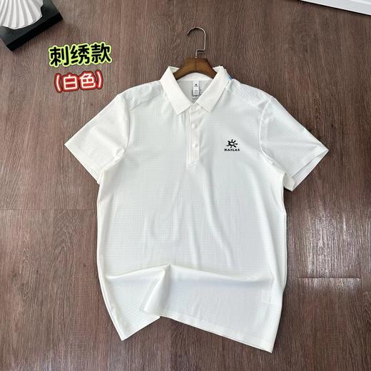 F031483冰丝卡美格翻领刺绣裸感无痕polo衫短袖Tee 商品图2