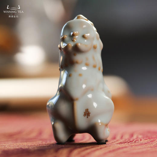 问鼎鼎峰系列复刻款天青庚子狮兽茶宠(小) 商品图1