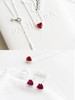 F031442烈焰之心项链耳钉套装爱心项链耳钉两件套 商品缩略图1