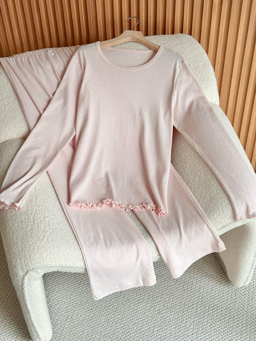 315-3 La纯棉睡衣 女士 春夏薄款 长袖家居睡衣套装 商品图9