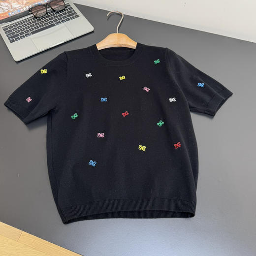 纯原程潇同款Ann Andelman五彩刺绣短袖针织衫031412 商品图8