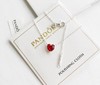 F031442烈焰之心项链耳钉套装爱心项链耳钉两件套 商品缩略图2