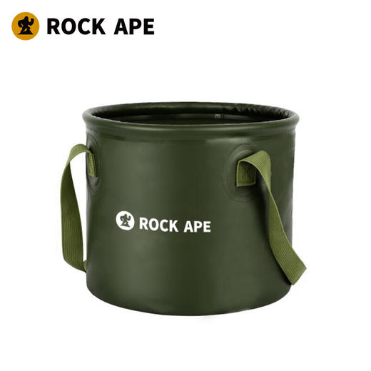 【户外折叠水桶】洛克猩球 RockApe 可折叠圆形水桶户外旅行露营便携式水盆野餐储水桶10L 折叠水桶10升 商品图1