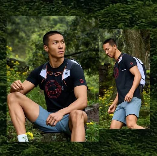 F031473男士户外红标舒适亲肤休闲圆领宽松短袖T恤 商品图9