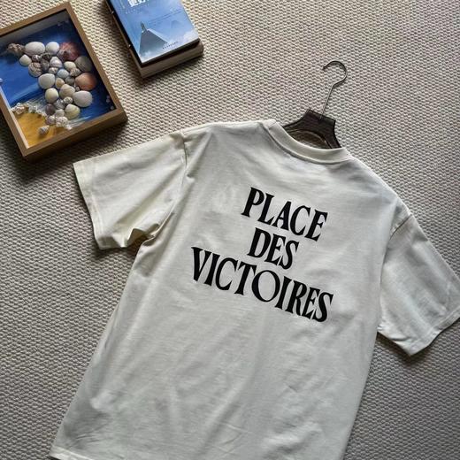 F031465春夏新款黑色爱心刺绣男女同款宽松短袖T恤 商品图1