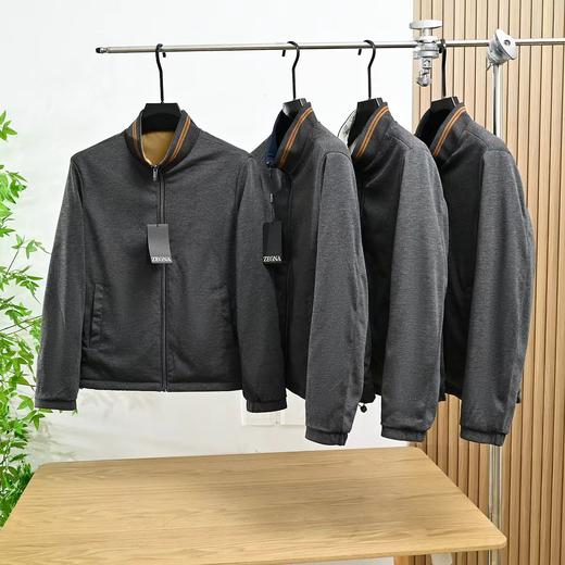F031496春季男装高科技面料双面夹克立领拉链外套 商品图14