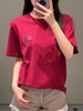 中性款宽松刺绣短袖T恤ho014 商品缩略图4