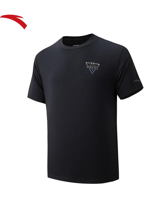 安踏运动短袖男士夏季新款冰丝透气t恤训练跑步半袖上衣152627126 商品图0