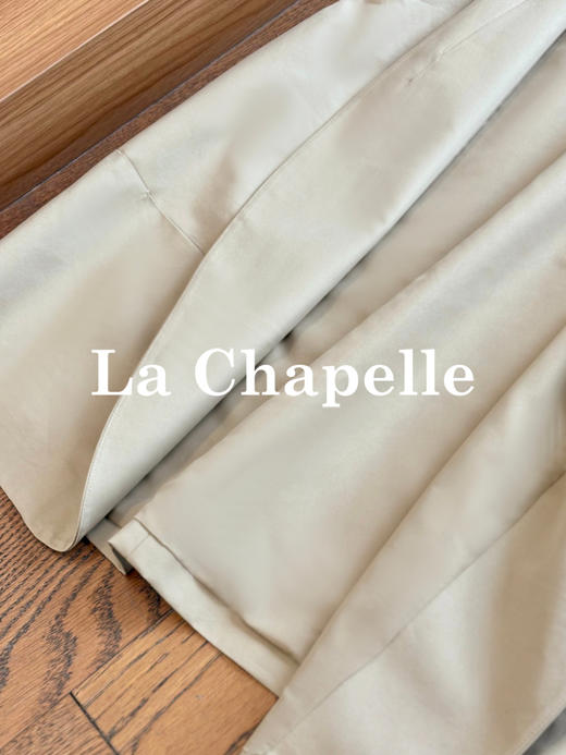 专柜实拍【松弛老钱风】拉夏贝尔/La Chapelle莱赛尔混纺肩部压褶设计口袋马甲V领坎肩无袖外套 商品图9