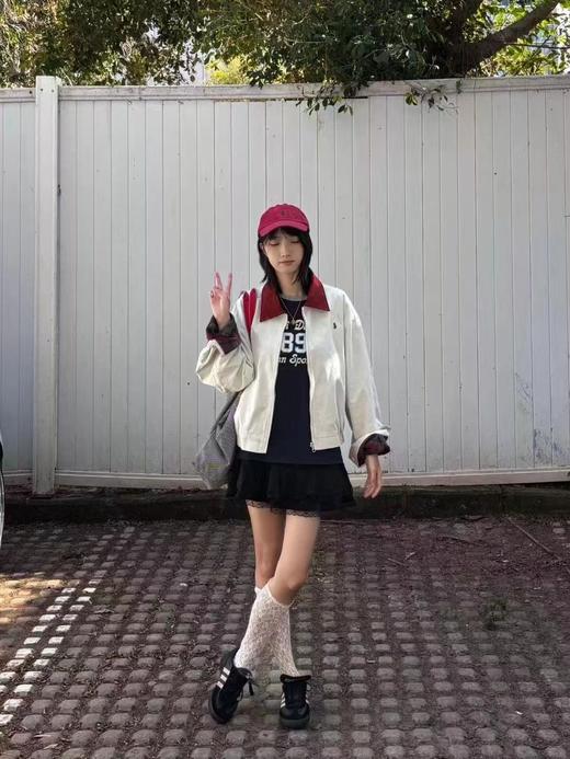 F031441秋冬新款胸前战马logo刺绣夹克拉链外套 商品图8