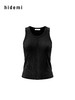 hidemi副线小h 简约百搭休闲罗纹无袖背心吊带上衣 商品缩略图10