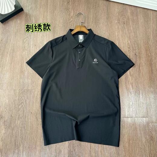 F031483冰丝卡美格翻领刺绣裸感无痕polo衫短袖Tee 商品图1
