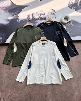 户外拼色长袖打底 运动登山技术攀登圆领卫衣 男女同款