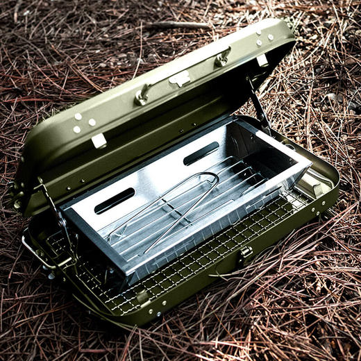 【户外便携烤架】洛克猩球 RockApe 公文包便携烤箱户外炉具自驾野营野餐用品烧烤露营装备 小号 商品图1