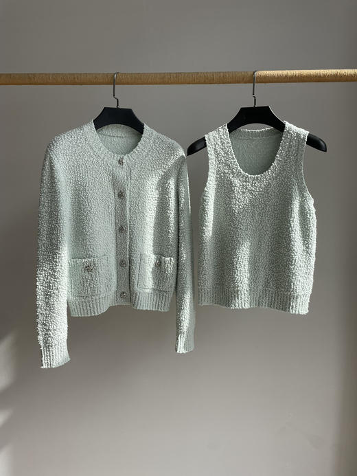 314-8 渠道圆正 雕 26ss进口纱香风两件套 商品图5