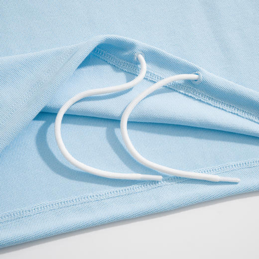 男款棉质抽绳短袖Polo衫la020 商品图2