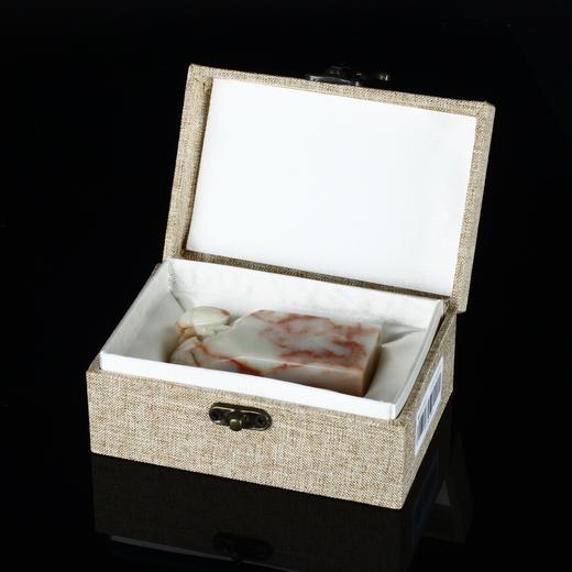 孤品17916老挝石红花富甲一方钮章大方章书画落款章3.4*3.4*7.8cm 商品图5