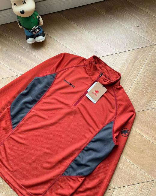 F031415春季长袖立领透气速干半拉拼色款训练衣男女同款 商品图10