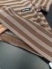 点此购买 缪缪春夏季女士咖色条纹口袋短袖T恤 ye 342339 商品缩略图6