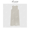 100%棉气质松弛垂坠感流苏围领U领无袖连衣裙 W-63257 商品缩略图2