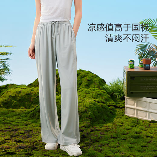 爱帝凉感原纱防晒裤运动速干户外休闲直筒裤 商品图3
