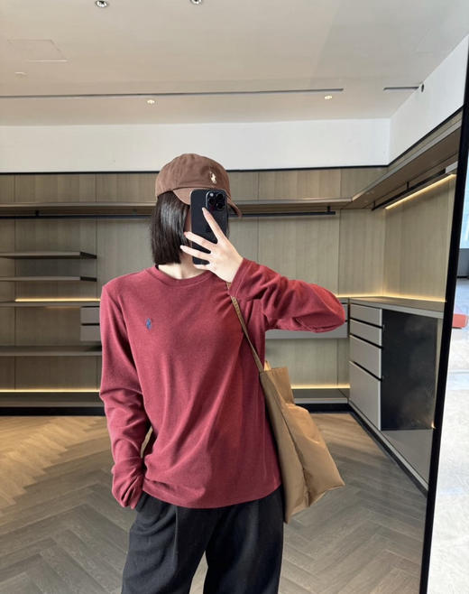 rl拉夫lao伦女士小标圆领长袖衫打底衫031403 商品图4