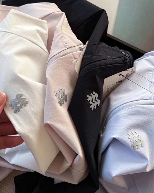 F031458四色女士同款半拉链短袖T恤上衣休闲运动款式半拉链短袖吸湿速干T恤 商品图5