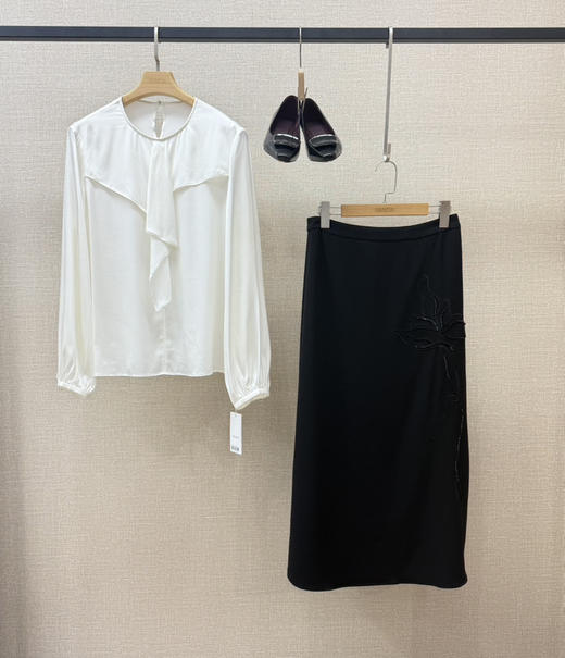 设计风重磅桑蚕丝衬衣 商品图0