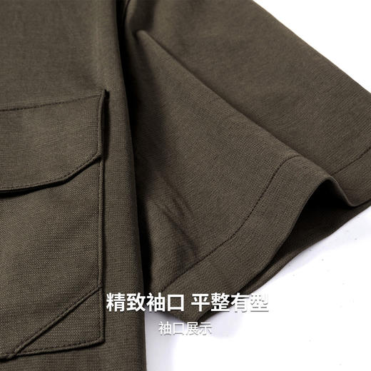 【含棉】圣得西短袖衬衫男款2026新款春季休闲百搭开衫翻领上衣 商品图8