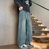 F031430秋冬简单大气个性百搭休闲敞口柔软亲肤牛仔裤长裤 商品缩略图7