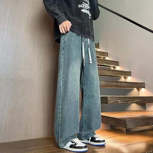 F031430秋冬简单大气个性百搭休闲敞口柔软亲肤牛仔裤长裤 商品图7