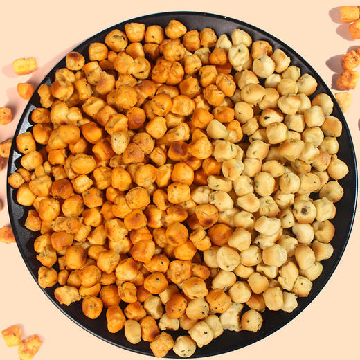 【美味零食丨陕西特产乾县棋子豆120g*5袋】 甄选优质小麦粉发酵，经古法烘烤工艺，非油炸手工制作，色泽金黄入口酥松香脆，香气四溢，越嚼越香，三种口味任选 商品图4