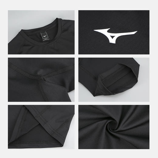 小李子Mizuno美津浓足球运动训练紧身短袖成人男C2CA63Z309 商品图3