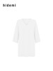 hidemi副线小h 深V领舒适简约亚麻短袖T恤 商品缩略图7