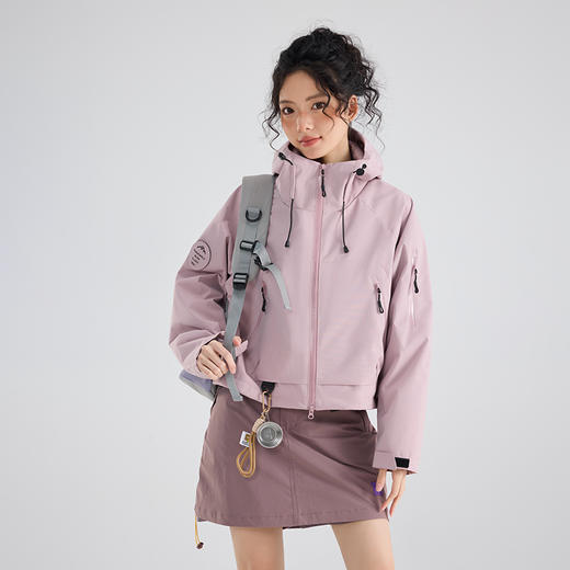 意大利Leaveland枫叶品牌 女短款26889/男女款26888冲锋外套 潮流版型 防水防风透气 商品图4