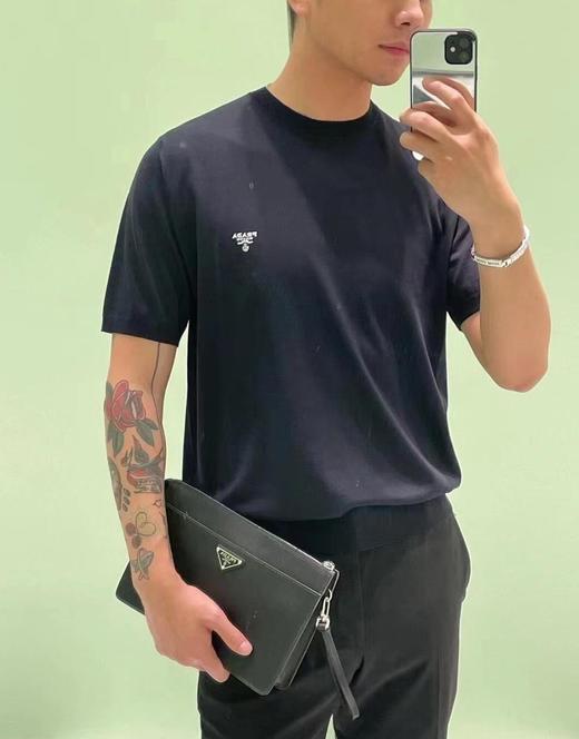 男款刺绣短袖针织衫la020 商品图3